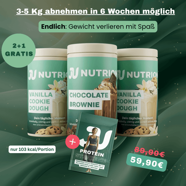 Launch Angebot - 2+1 500g Dosen JU Proteinpulver inkl. GRATIS Proteinstrategie